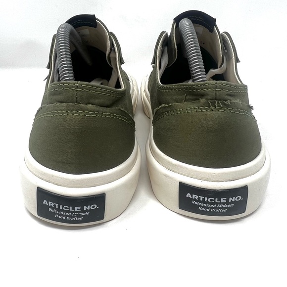 Article No Mens 1007 Low Top Chunky Vulcanized Fashion Sneaker Sz 9 Olive Vibram - Picture 4 of 8